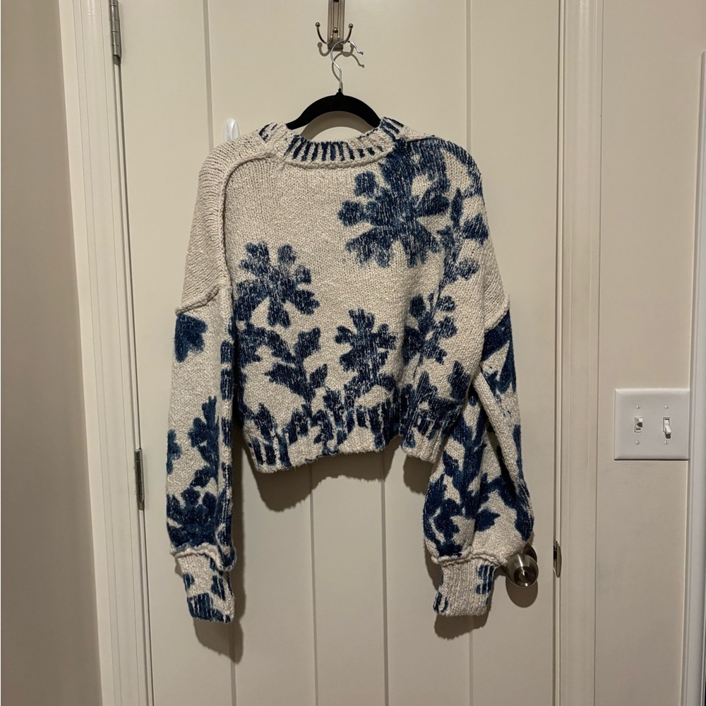 Free People Printed Floral Cardi Large Color: Tea Combo NWT - Picture 5 of 5